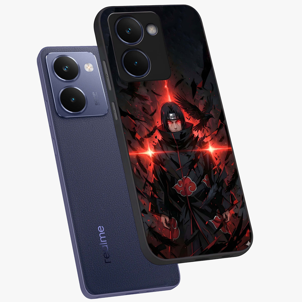 Focused Blade Discipline Glass Case displayed in angled mockup highlighting clean minimal text artwork with modern aesthetic style.