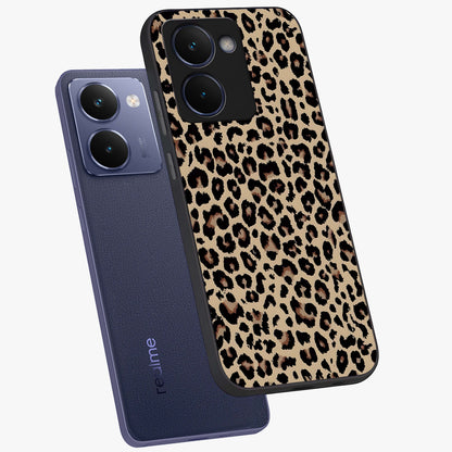Savage Chic Pattern Glass Case displayed in angled mockup highlighting bold fashion inspired design with chic aesthetic.