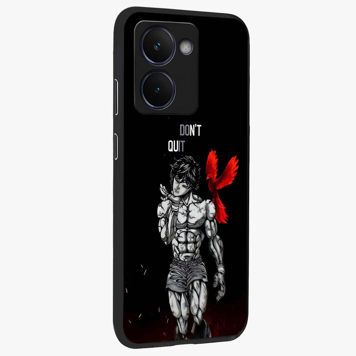Rise Beyond Limits Glass Case upright view showcasing powerful inspirational artwork with uplifting theme.