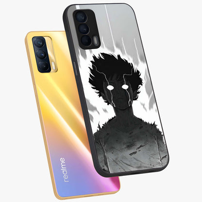 Awakened Inner Rage Glass Case displayed in angled mockup highlighting powerful graphic design and bold artistic theme.