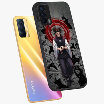 Cursed Ritual Ascension Glass Case displayed in angled mockup highlighting mystical ritual illustration with supernatural aesthetic.
