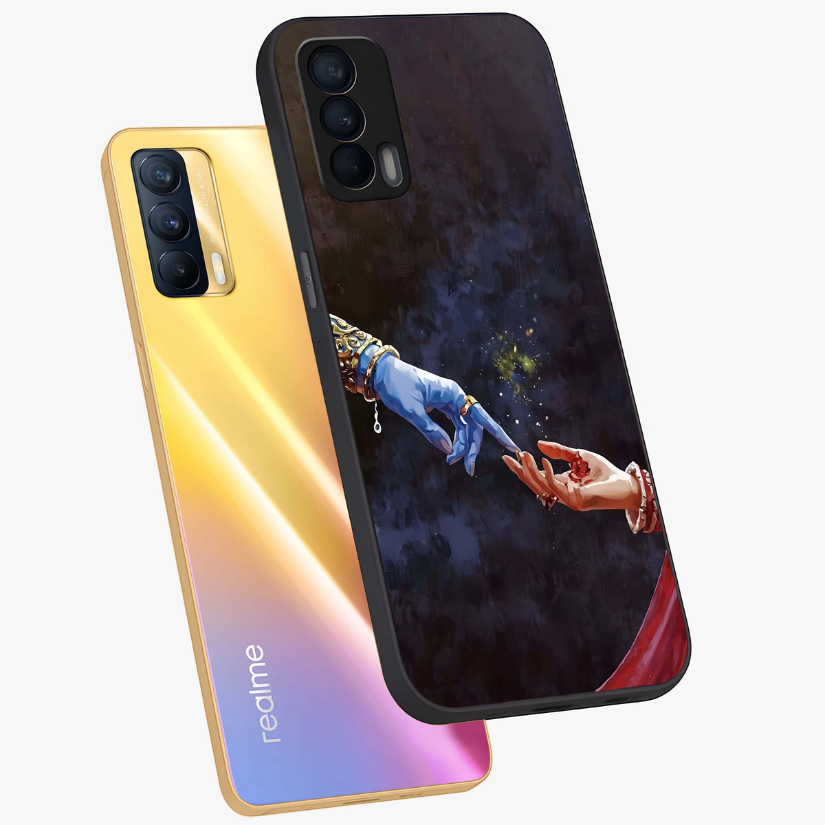 Divine Touch Eternal Glass Case displayed in angled mockup highlighting elegant divine inspired design with calm aesthetic style.