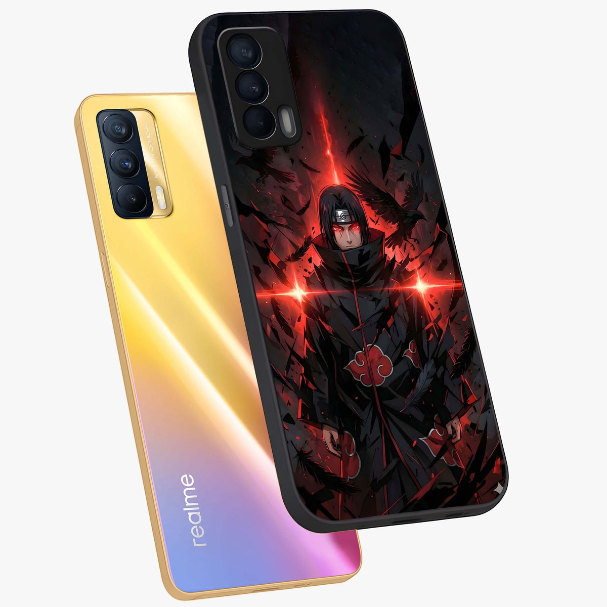 Focused Blade Discipline Glass Case displayed in angled mockup highlighting clean minimal text artwork with modern aesthetic style.