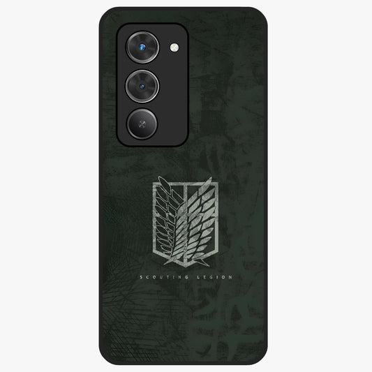 Wings Of Freedom Glass Case showing flat back view with symbolic wings artwork and glossy glass finish.