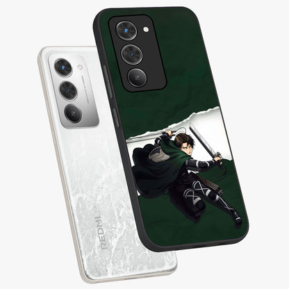 Emerald War Vanguard Glass Case displayed in angled mockup highlighting intense battle inspired design with emerald tone aesthetic.