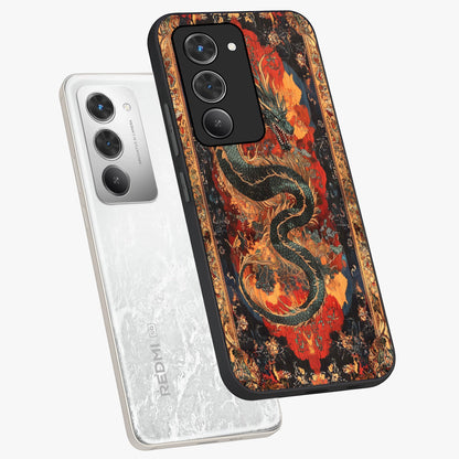 Inferno Dragon Soul Glass Case displayed in angled mockup highlighting powerful dragon illustration with inferno aesthetic.