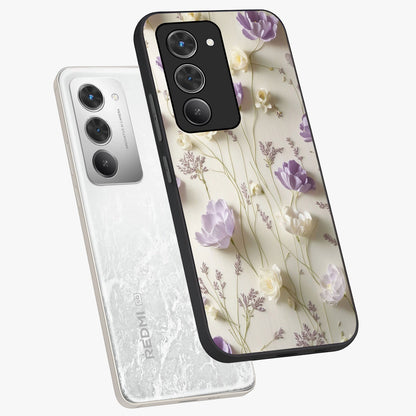 Lilac Breeze Harmony Glass Case displayed in angled mockup highlighting calm lilac breeze design with soothing aesthetic style.