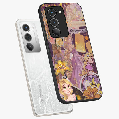Magical Tangled Dream Glass Case displayed in angled mockup highlighting whimsical fantasy design with magical aesthetic.