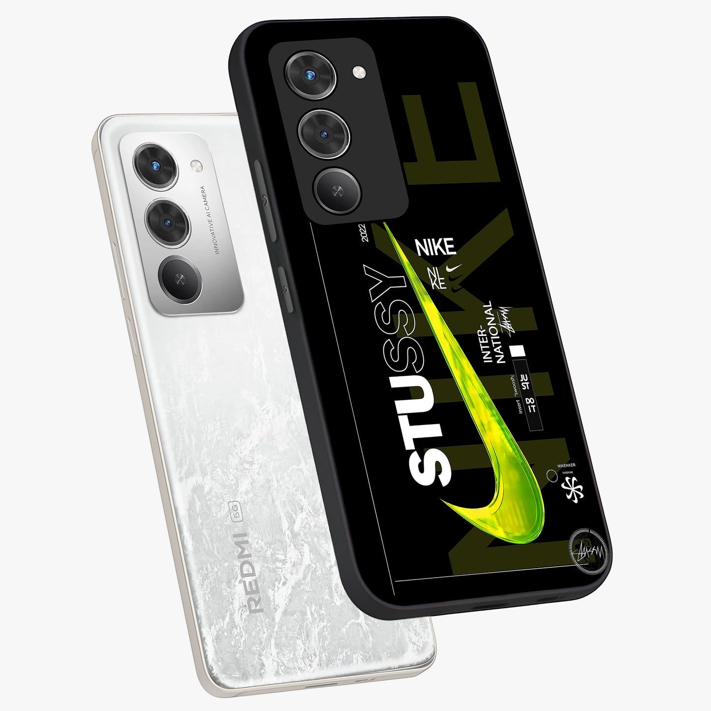 Neon Street Edition Glass Case displayed in angled mockup highlighting vibrant urban design with bold street aesthetic.
