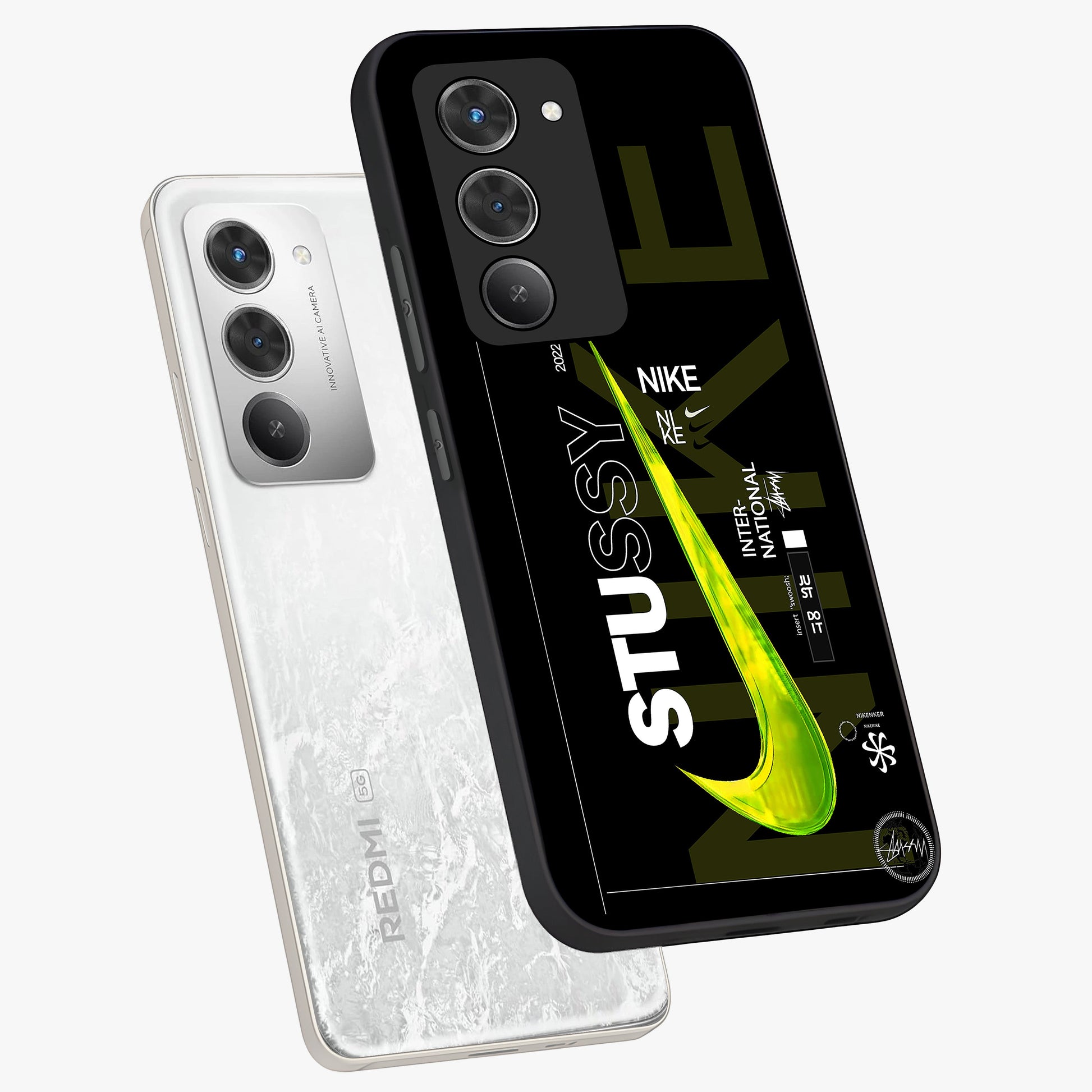 Neon Street Edition Glass Case displayed in angled mockup highlighting vibrant urban design with bold street aesthetic.
