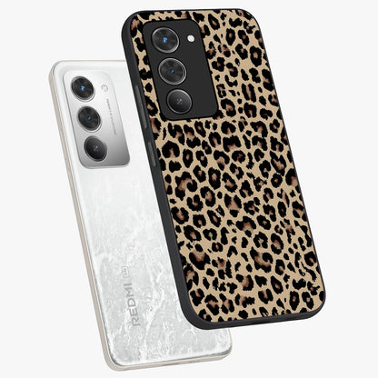 Savage Chic Pattern Glass Case displayed in angled mockup highlighting bold fashion inspired design with chic aesthetic.