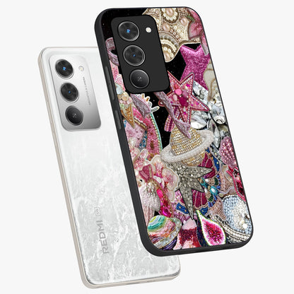 Starlit Jewel Dream Glass Case displayed in angled mockup highlighting glowing celestial jewel design with dreamy aesthetic.
