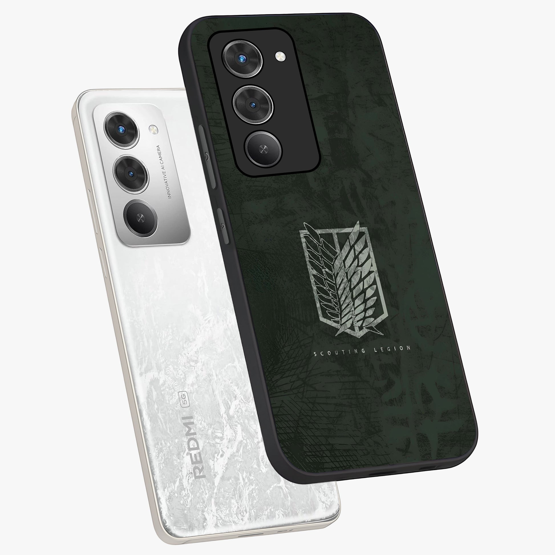 Wings Of Freedom Glass Case displayed in angled mockup highlighting graceful wing design with inspirational aesthetic.