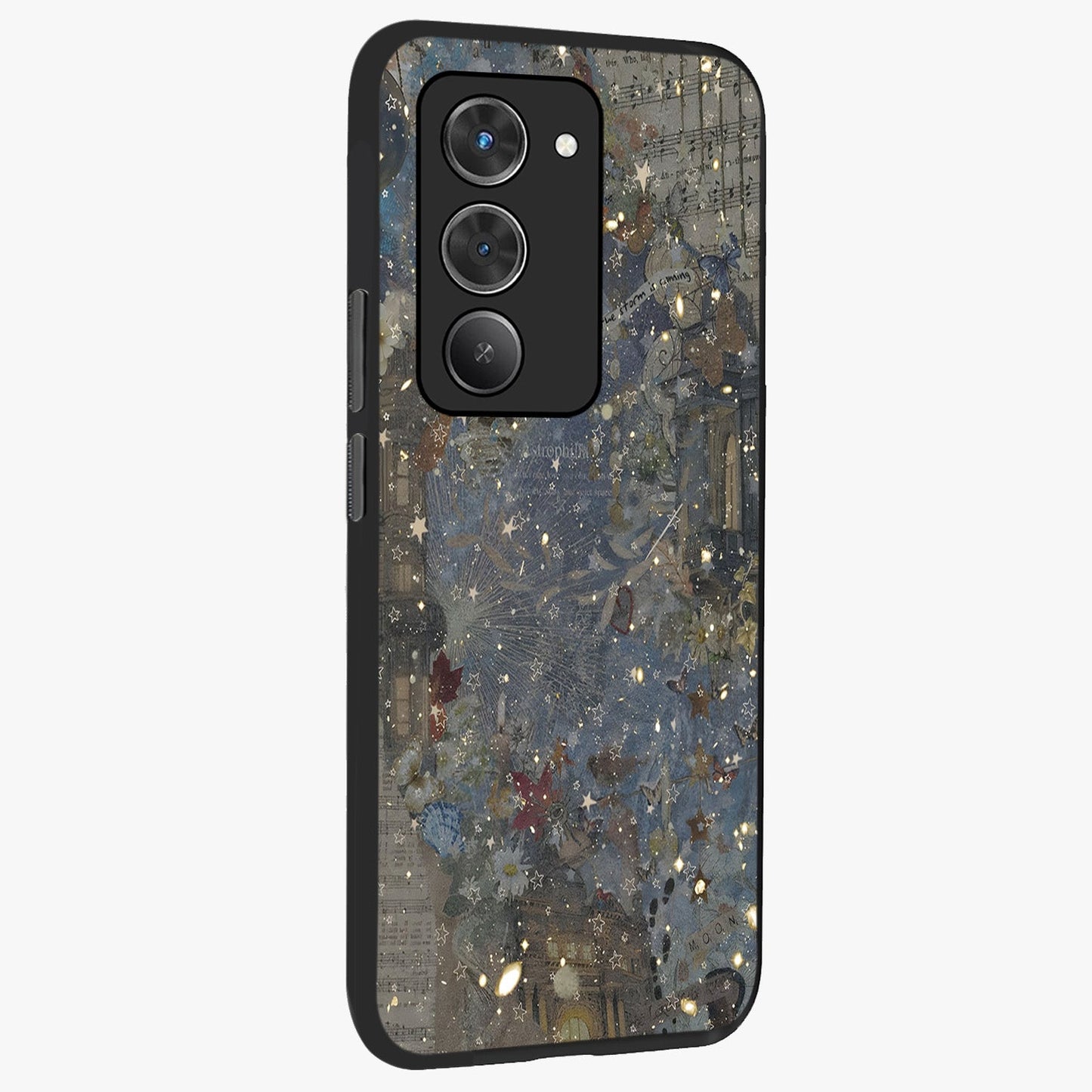Aesthetic Astrolophia Glass Case upright view showcasing soft aesthetic theme with stylish modern look.