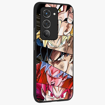 Anime Character Glass Case upright view showcasing expressive anime artwork with bold graphic style.