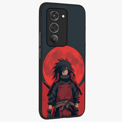 Crimson Moon Warlord Glass Case upright view showcasing powerful warlord artwork with dark celestial theme.