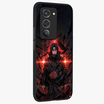 Focused Blade Discipline Glass Case upright view showcasing strong typography statement with sleek motivational theme.
