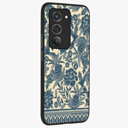 Heirloom Wild Bloom Glass Case upright view showcasing delicate wildflower artwork with timeless floral theme.