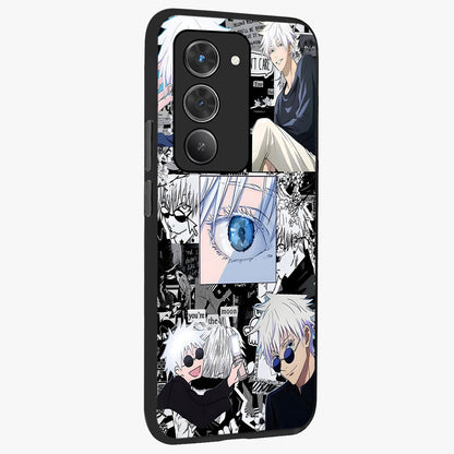 Infinity Sorcerer Chaos Glass Case upright view showcasing dramatic sorcerer artwork with chaotic mystical theme.