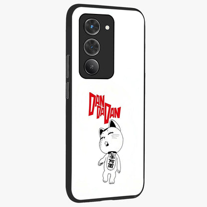 Playful Spirit Charm Glass Case upright view showcasing vibrant charm artwork with fun artistic theme.
