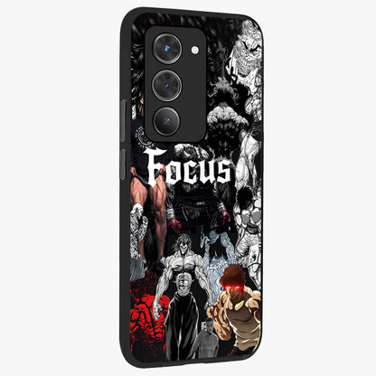 Relentless Power Focus Glass Case upright view showcasing strong inspirational artwork with powerful focus theme.
