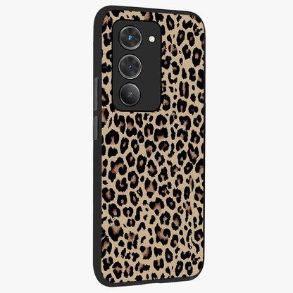 Savage Chic Pattern Glass Case upright view showcasing trendy decorative artwork with edgy fashion theme.