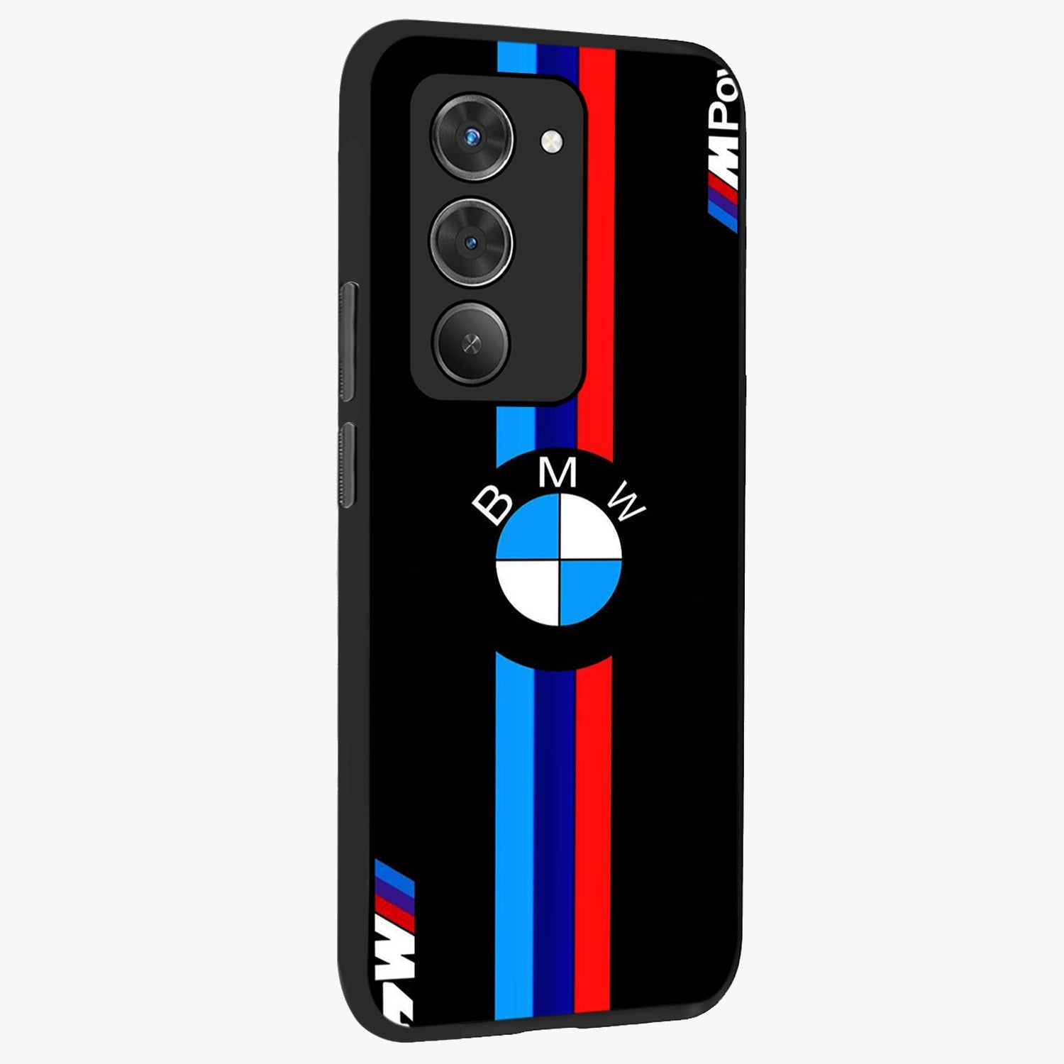 Turbo BMW Beast Glass Case upright view showcasing powerful car artwork with modern motorsport theme.
