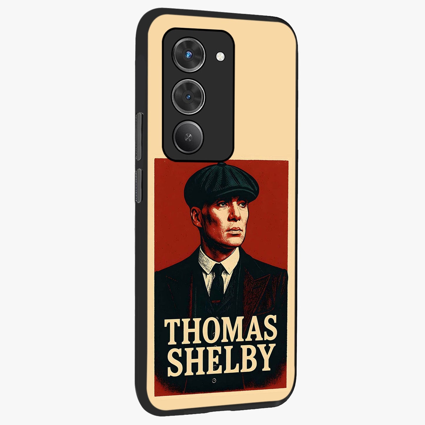 Vintage Mafia Authority Glass Case upright view showcasing dramatic vintage artwork with iconic authority theme.