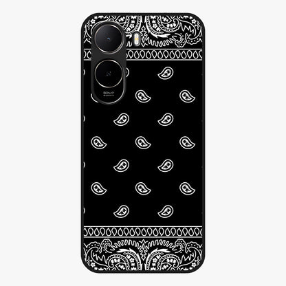 Retro Rebel Threads Glass Case showing flat back view with vintage street style artwork and glossy glass finish.