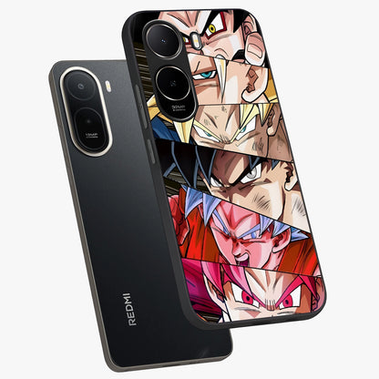 Anime Character Glass Case displayed in angled mockup highlighting colorful anime character illustration.