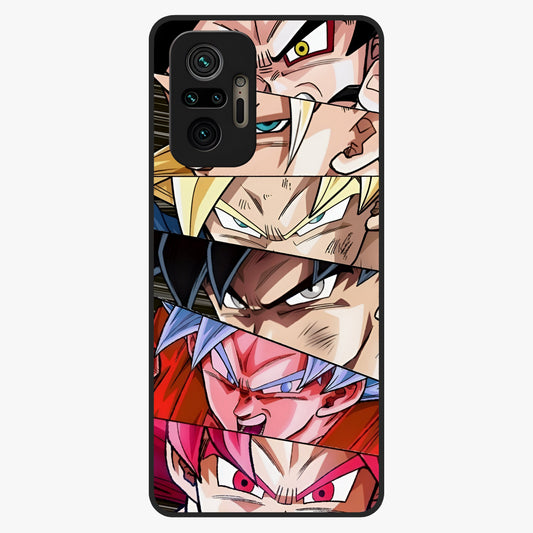 Anime Character Glass Case showing flat back view with vibrant anime artwork and glossy glass finish.