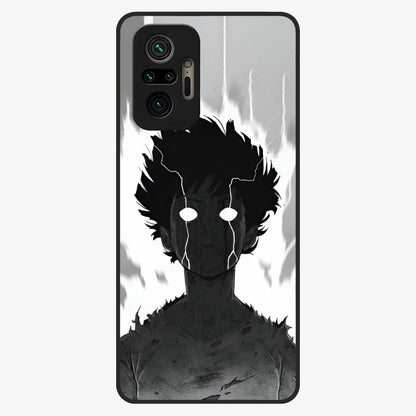 Awakened Inner Rage Glass Case showing flat back view with intense artistic artwork and glossy glass finish.