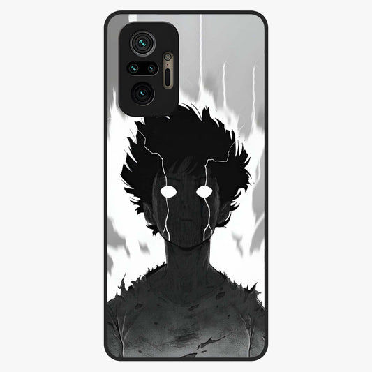 Awakened Inner Rage Glass Case showing flat back view with intense artistic artwork and glossy glass finish.