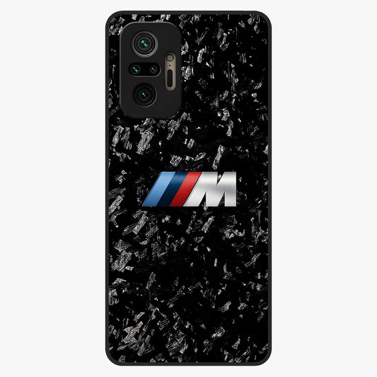 Carbon Speed Mark Glass Case showing flat back view with sporty carbon pattern artwork and glossy glass finish.