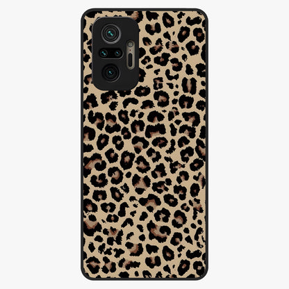 Savage Chic Pattern Glass Case showing flat back view with stylish patterned artwork and glossy glass finish.