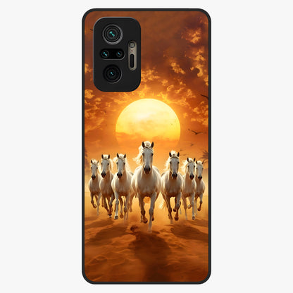 Wild Sunset Majesty Glass Case showing flat back view with majestic sunset landscape artwork and glossy glass finish.