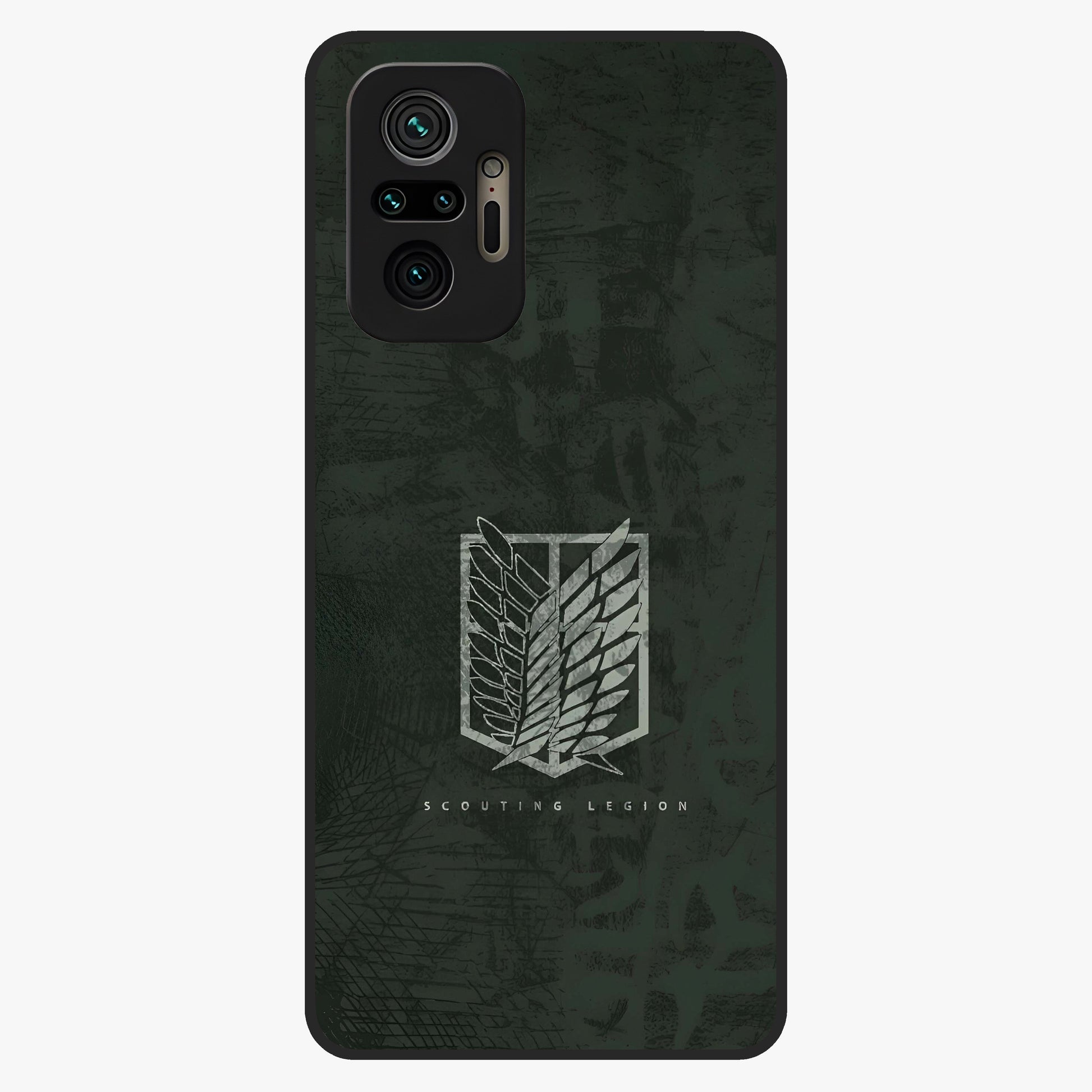 Wings Of Freedom Glass Case showing flat back view with symbolic wings artwork and glossy glass finish.