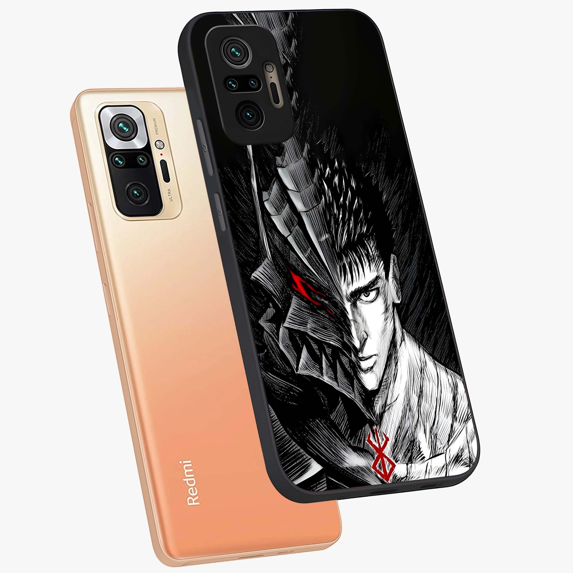 Berserker Blood Oath Glass Case displayed in angled mockup highlighting dark fantasy graphic design and powerful theme.