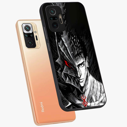 Berserker Blood Oath Glass Case displayed in angled mockup highlighting dark fantasy graphic design and powerful theme.