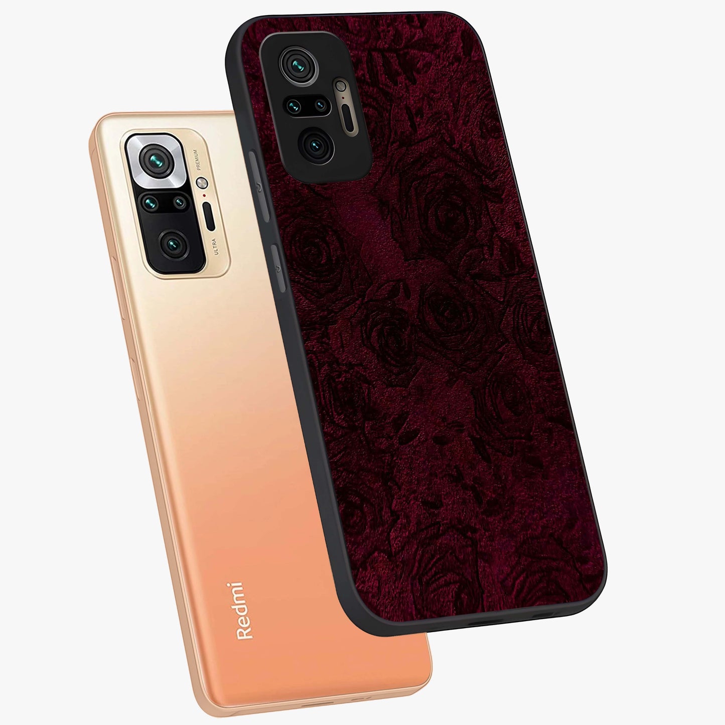 Crimson Fade Flow Glass Case displayed in angled mockup highlighting smooth gradient design with modern aesthetic style.
