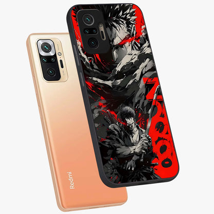 Demon Sword Resolve Glass Case displayed in angled mockup highlighting powerful demon sword illustration with dark fantasy aesthetic.