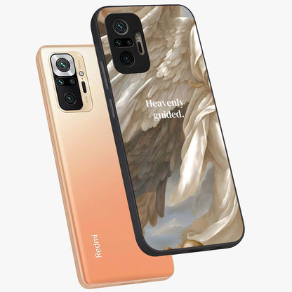 Divine Winged Grace Glass Case displayed in angled mockup highlighting graceful wing design with divine aesthetic style.