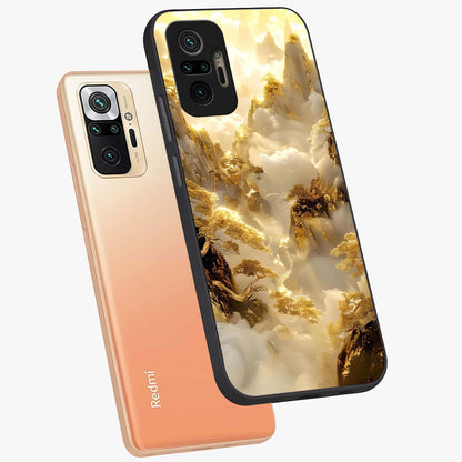 Gates Of Illumination Glass Case displayed in angled mockup highlighting radiant portal inspired design with fantasy aesthetic.