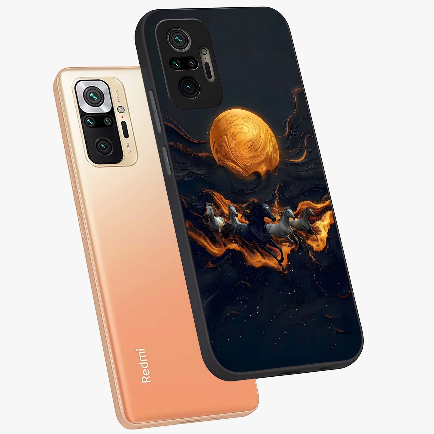 Golden Royal Heritage Glass Case displayed in angled mockup highlighting luxurious heritage design with golden aesthetic style.