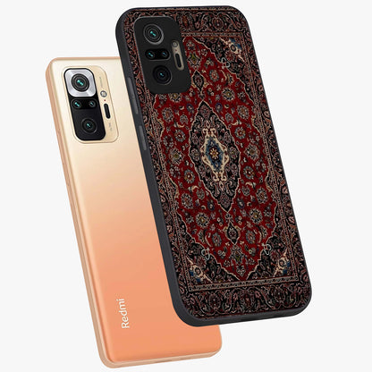 Heritage Carpet Royale Glass Case displayed in angled mockup highlighting intricate royal carpet design with heritage aesthetic.