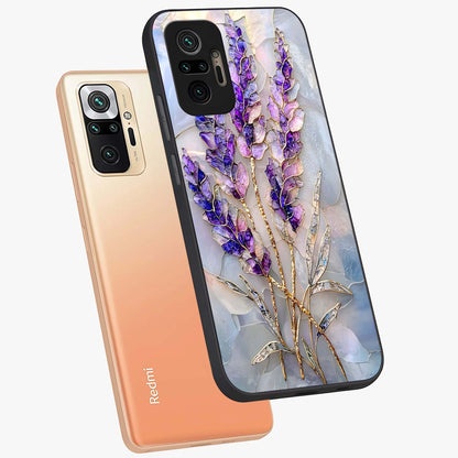 Lavender Dream Glow Glass Case displayed in angled mockup highlighting dreamy purple glow design with soft artistic style.