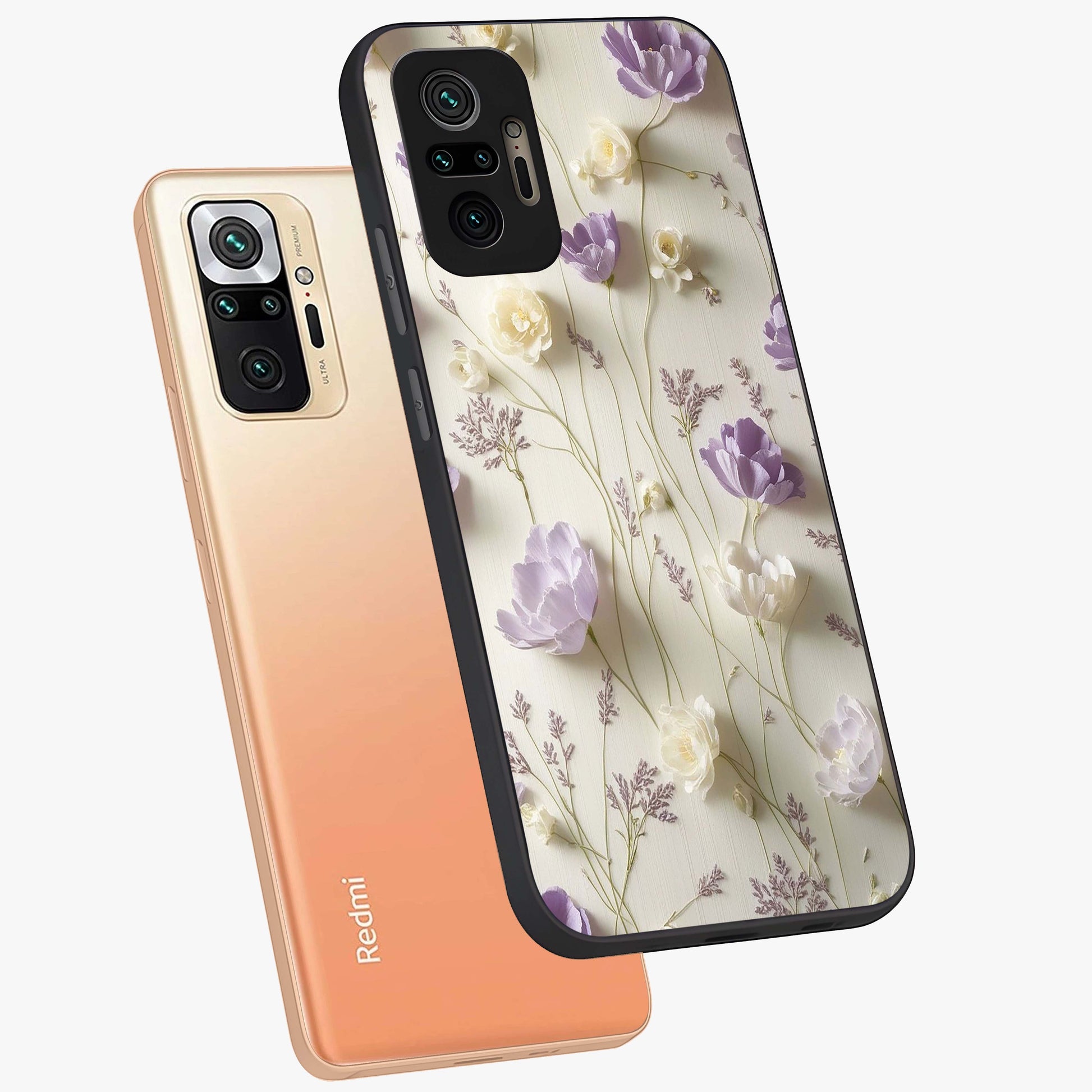 Lilac Breeze Harmony Glass Case displayed in angled mockup highlighting calm lilac breeze design with soothing aesthetic style.
