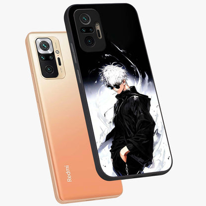 Limitless Shadow King Glass Case displayed in angled mockup highlighting dramatic dark hero design with intense aesthetic.