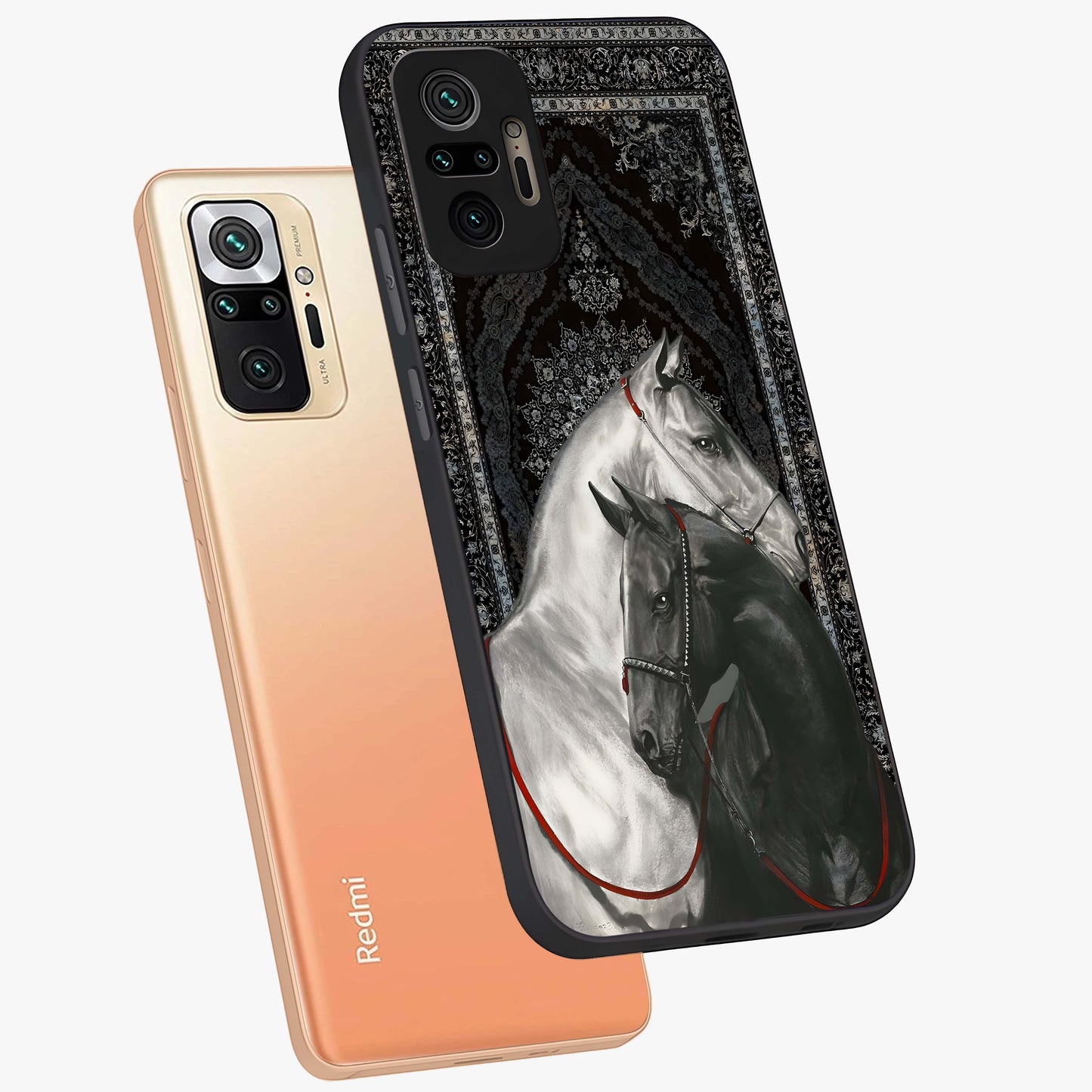 Majestic Ride Legacy Glass Case displayed in angled mockup highlighting sleek vehicle design with bold racing aesthetic.