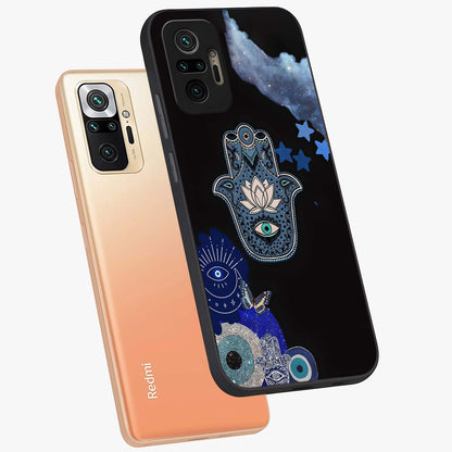 Mystic Hand Aura Glass Case displayed in angled mockup highlighting magical aura design with spiritual aesthetic style.
